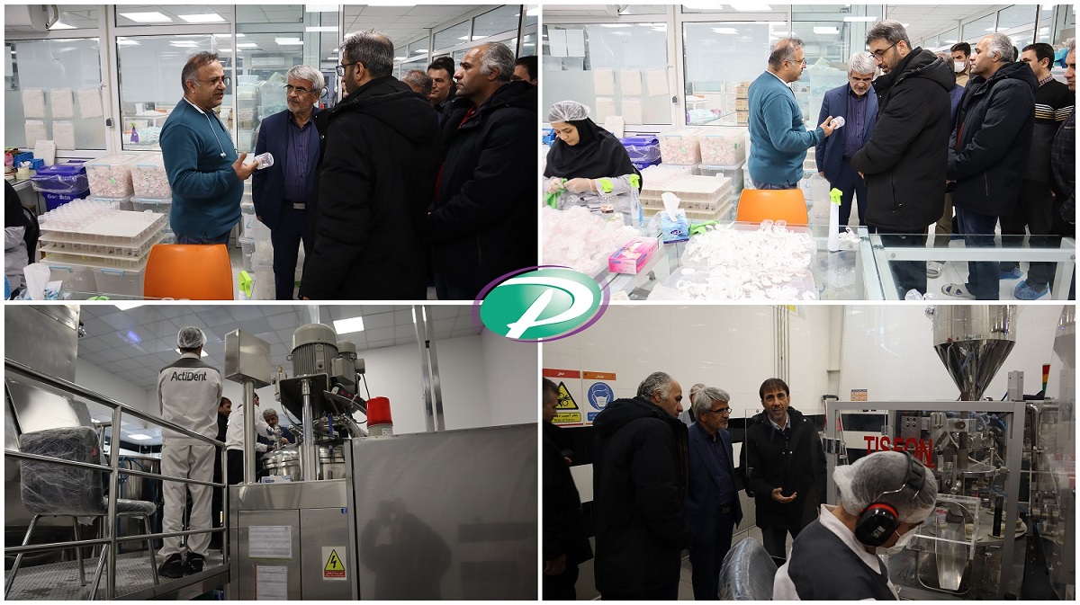 IASBS President visits Padideh Shimi Gharn Company