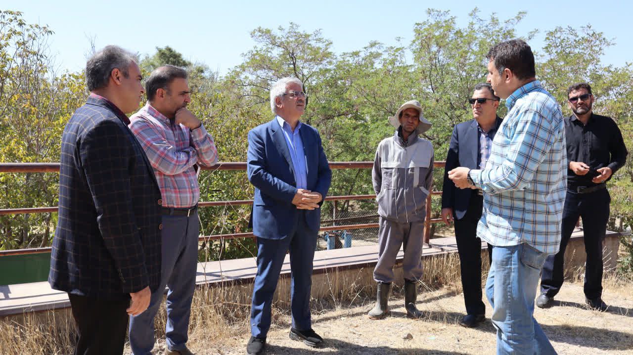 IASBS President’s visit to water supply and agricultural resources