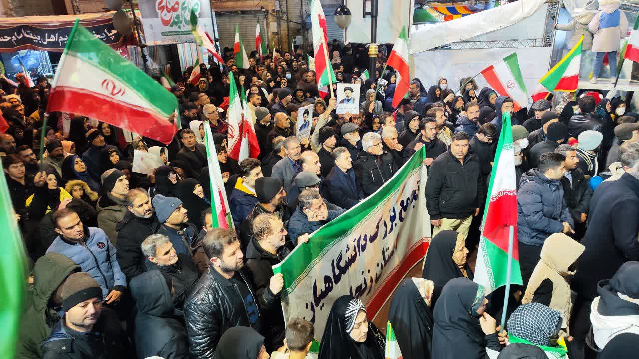 Enthusiastic turnout of Zanjan academics condemns Zionist aggression and backs armed forces in defending the country