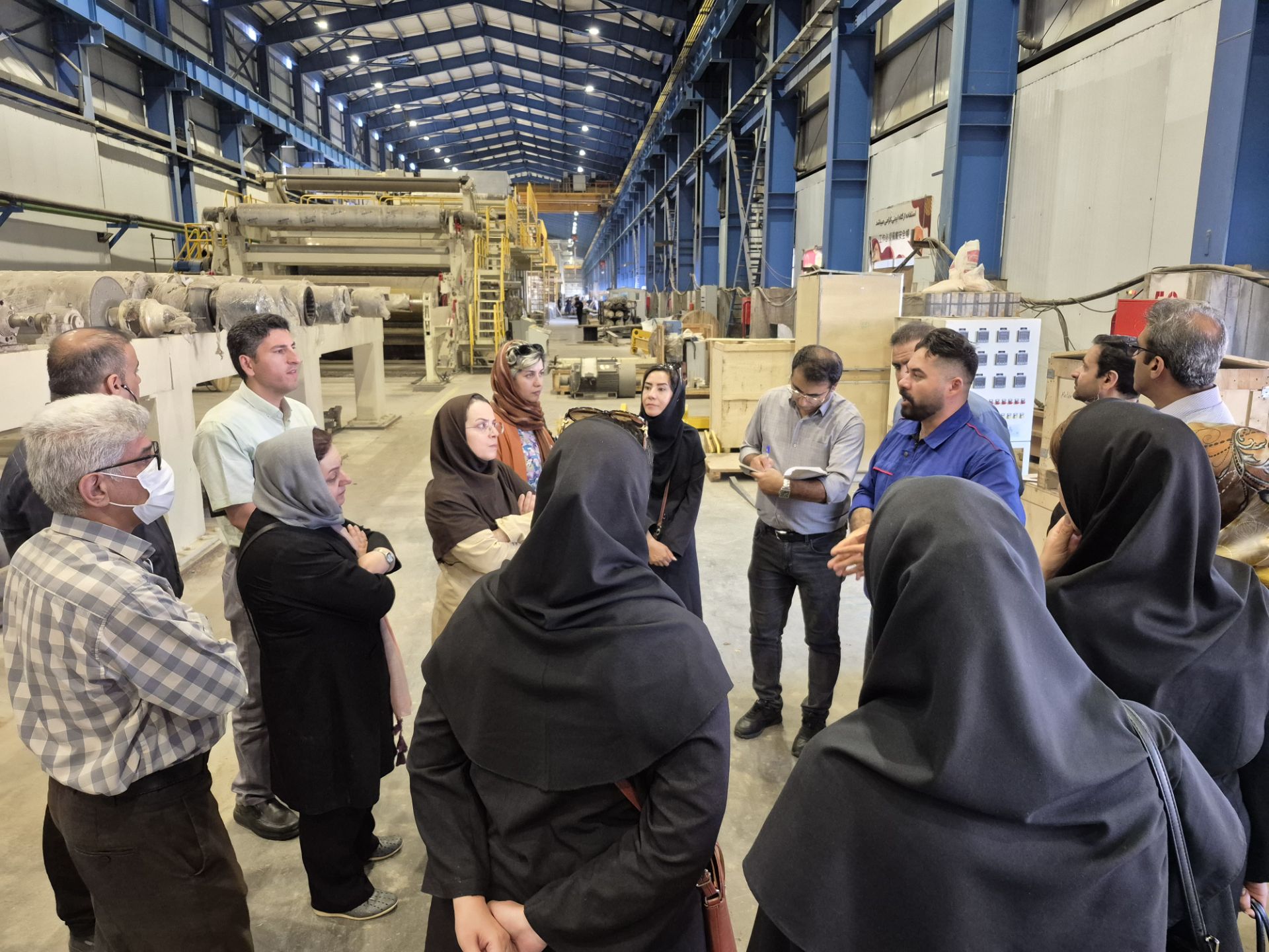 IASBS faculty visit Rasha Caspian Iranian paper mill