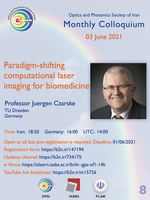 Prof Juergen Czarske speaks in 8th OPSI monthly e-colloquium