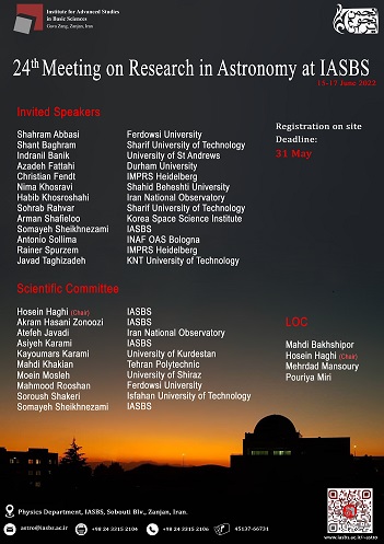 24th Meeting on Research in Astronomy at IASBS
