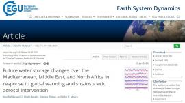 انتخاب مقاله پژوهشی هیات علمی دانشگاه به عنوان مقاله برجسته در مجله معتبر  Earth System Dynamics