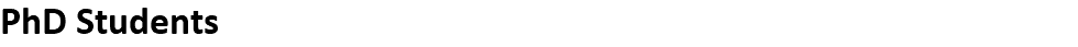 PhD Students